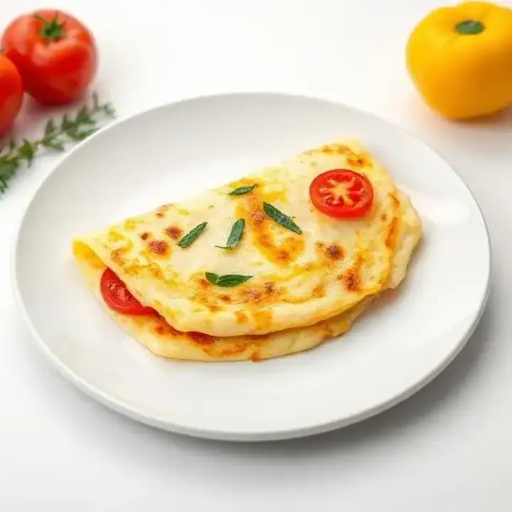 Tortilla Rellena de Queso y Tomate